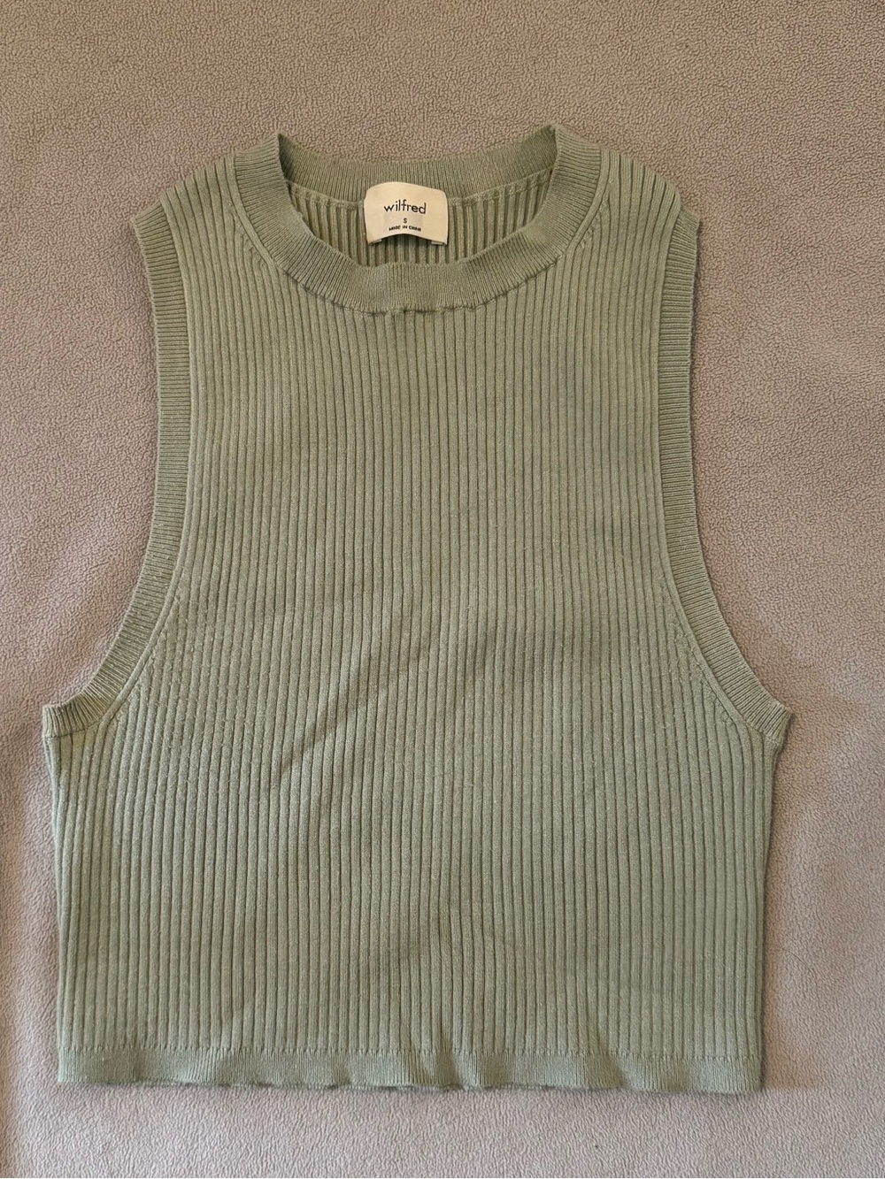 Wilfred cropped knit tank